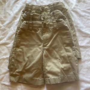 School uniform khaki shorts